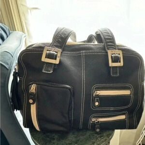 Bradley..Black and White satchel